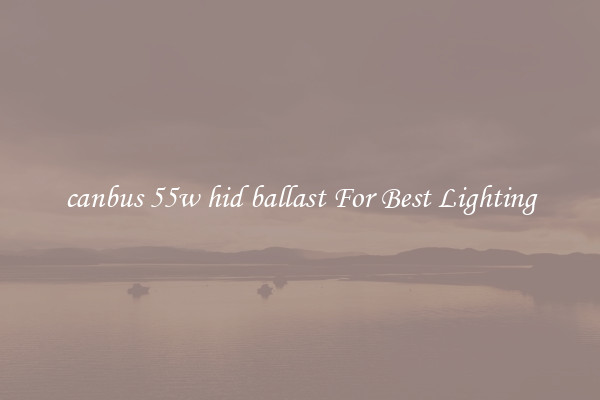 canbus 55w hid ballast For Best Lighting