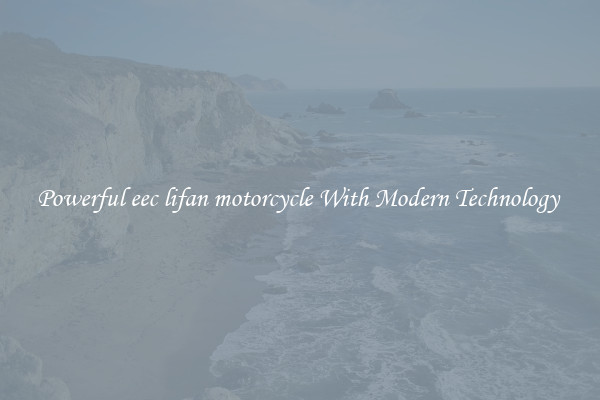Powerful eec lifan motorcycle With Modern Technology 