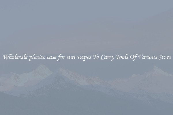 Wholesale plastic case for wet wipes To Carry Tools Of Various Sizes