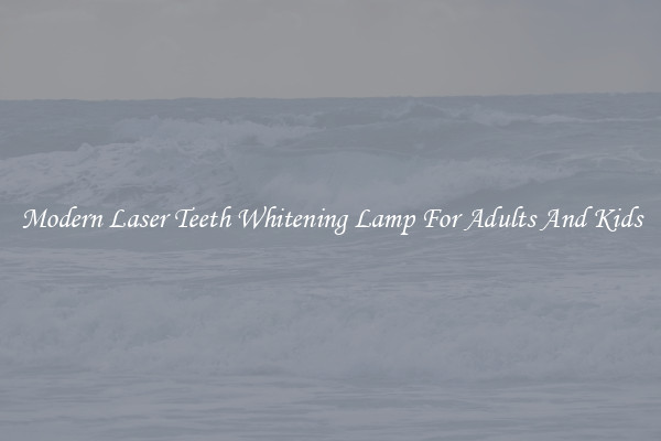 Modern Laser Teeth Whitening Lamp For Adults And Kids