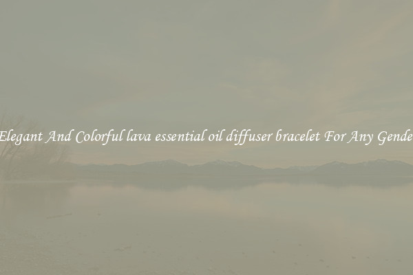 Elegant And Colorful lava essential oil diffuser bracelet For Any Gender
