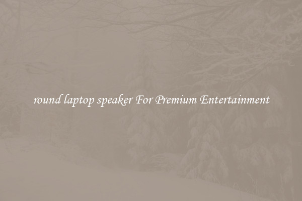 round laptop speaker For Premium Entertainment