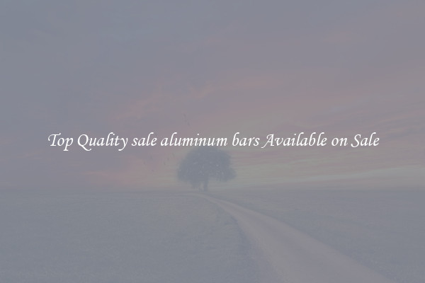 Top Quality sale aluminum bars Available on Sale