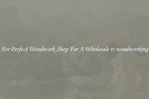 For Perfect Woodwork Shop For A Wholesale rc woodworking